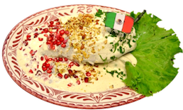 Chiles en Nogada en el Centro Histórico de la Ciudad de México